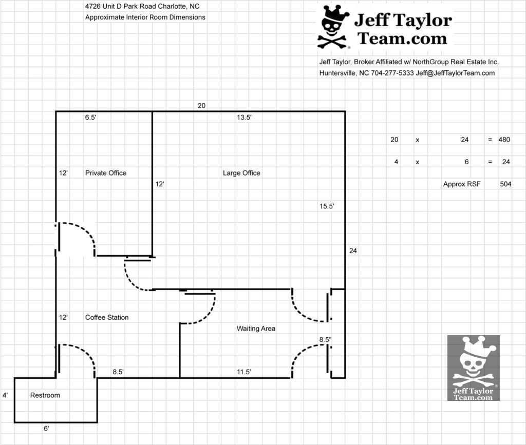 4726 Unit D Park Road Floor Plan